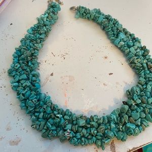 blue rock necklace